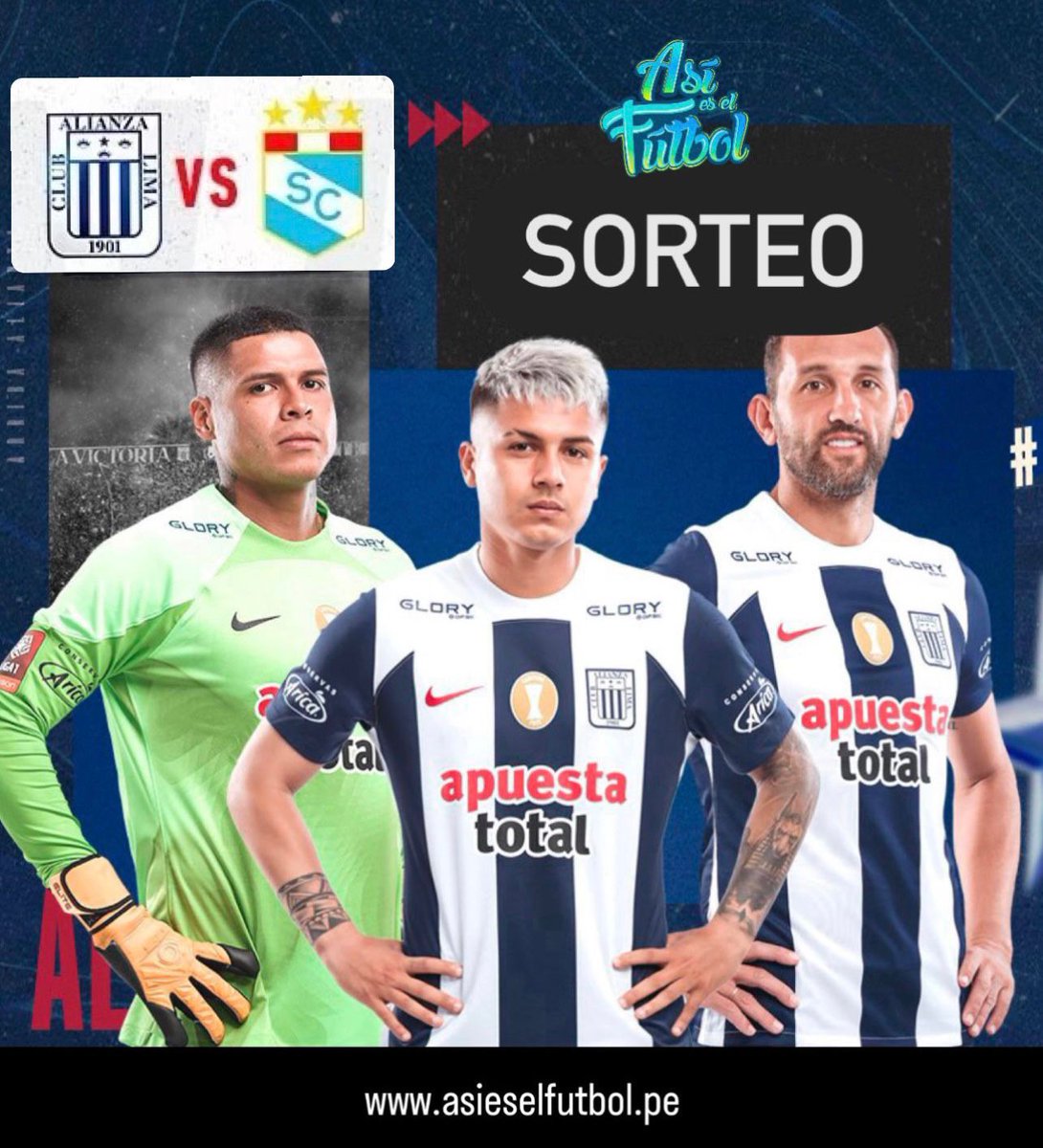 Gianluca Alberti The OC. (@gianlucaal27) on Twitter photo Sorteo 1 entrada SUR para el Alianza Lima vs Sporting Cristal este sábado en Matute 🏟️👀
- Sígueme <a href="/GianlucaAL27/">Gianluca Alberti The OC.</a> y a <a href="/asieselfutbol_/">Así es el Fútbol</a>
- Retwittea este post.
- Pronostica en el partido de Alianza 🔵⚪️ en este link 👇
asieselfutbol.pe/pronosticos/ve…
📅 Sorteo 8/7 - 3PM Sorteo 1 entrada SUR para el Alianza Lima vs Sporting Cristal este sábado en Matute 🏟️👀
- Sígueme <a href="/GianlucaAL27/">Gianluca Alberti The OC.</a> y a <a href="/asieselfutbol_/">Así es el Fútbol</a>
- Retwittea este post.
- Pronostica en el partido de Alianza 🔵⚪️ en este link 👇
asieselfutbol.pe/pronosticos/ve…
📅 Sorteo 8/7 - 3PM