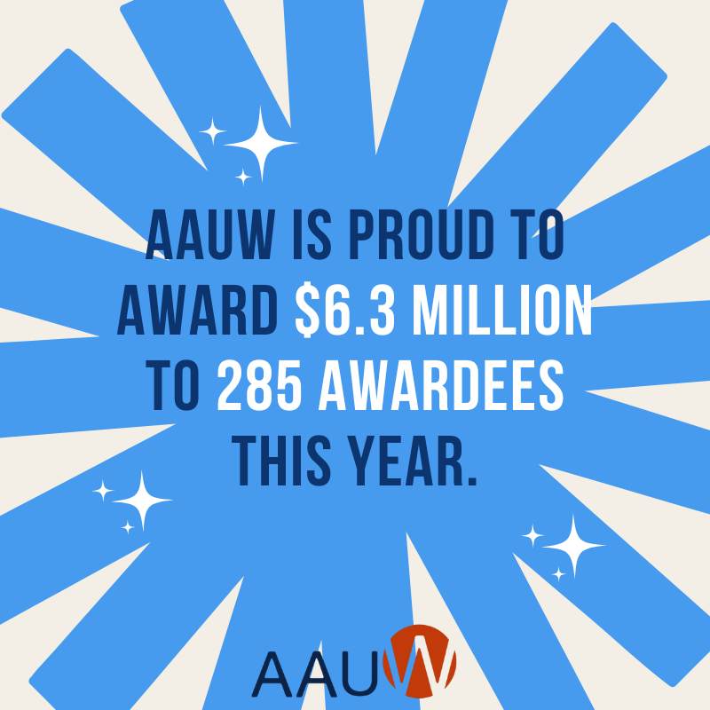 AAUW's tweet photo. The 2023-2024 award year has officially begun! Congratulations to our newest group of AAUW awardees! We are so excited to see how your projects develop and grow this year 
https://t.co/E6aJdaNNyj https://t.co/tfF10og3EO
