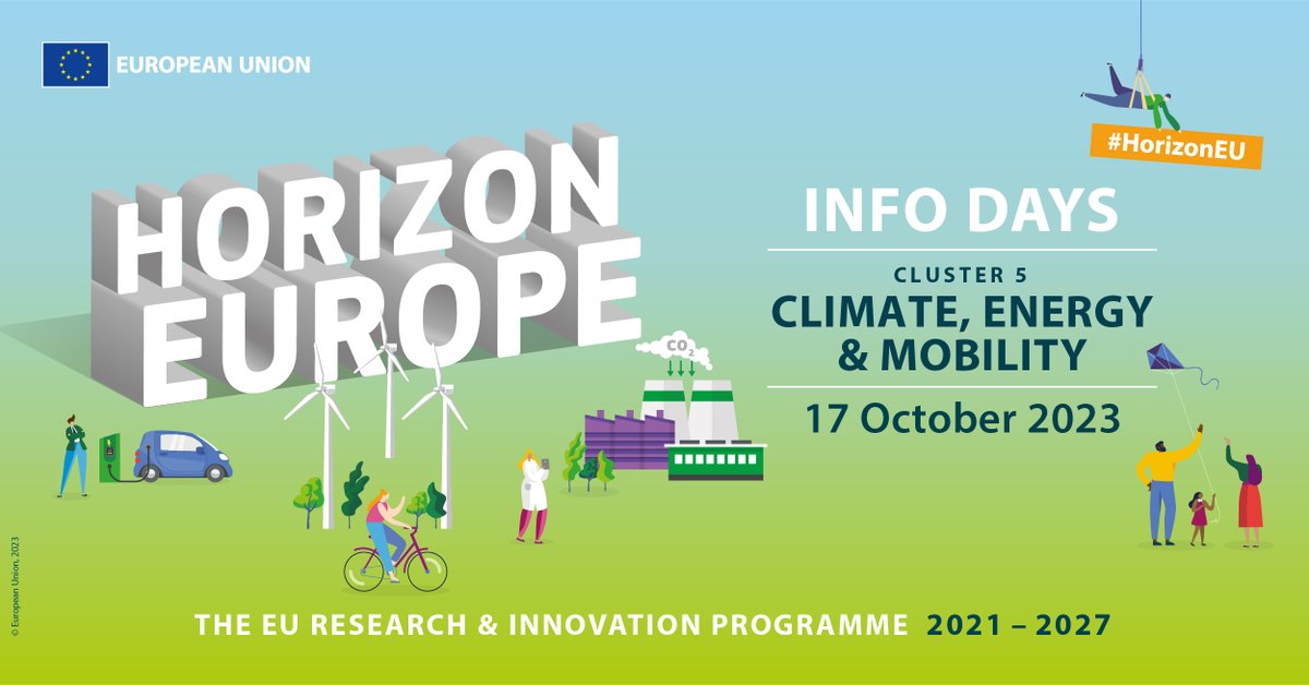Join the #HorizonEU Info Day for Cluster 5 to learn more about the funding options of the work programme for 2024 which focuses on twin green and digital transitions to achieve climate neutrality in Europe by 2050 🔬🌍

Register now 👉 europa.eu/!qVXtxP

 #CL5INFODAY