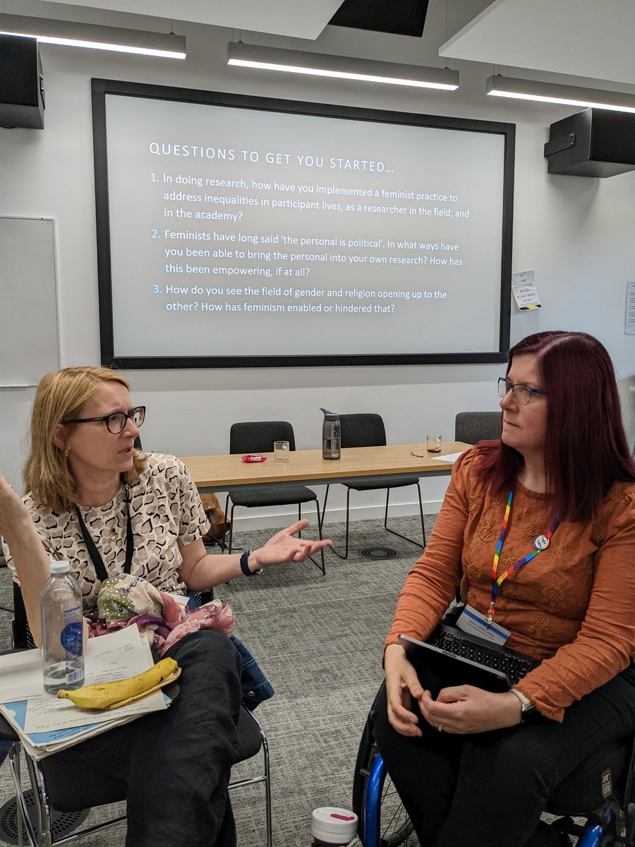 DawnLlewellyn's tweet photo. A few shots from our 'Religion, Power, and Feminism: Identities in the Field' #Socrel23 @BSASocrelSG @britsoci https://t.co/KDujfXCdvn