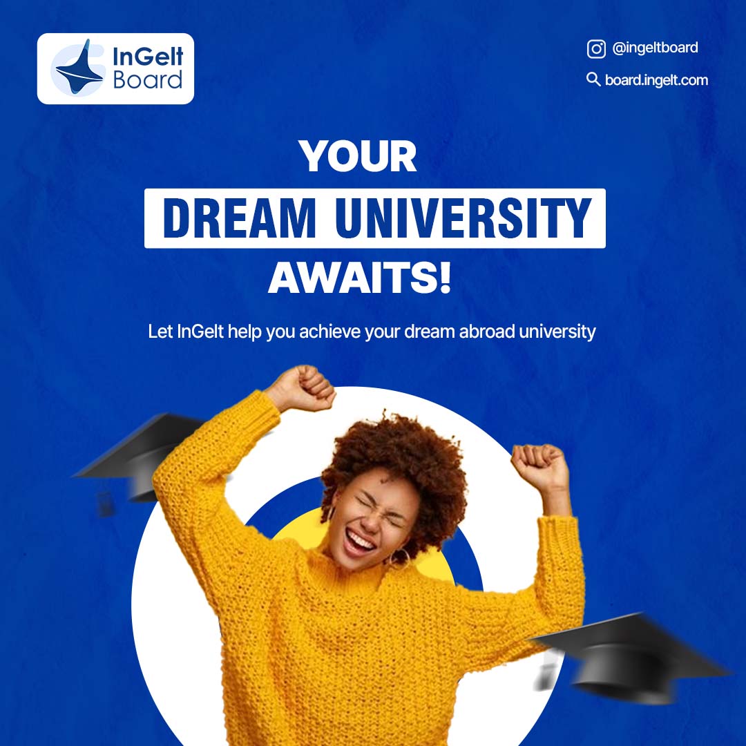 IGstudyabroad's tweet photo. Still dreaming about your Dream University?
Don't worry InGelt help you to achieve your dream abroad country ✨
#ingeltboard #ielts #ieltspreparation #ieltsspeaking #ieltsvocabulary #studyabroad #studyusa #studycanada #instagood #instadaily https://t.co/54mxioTDR4