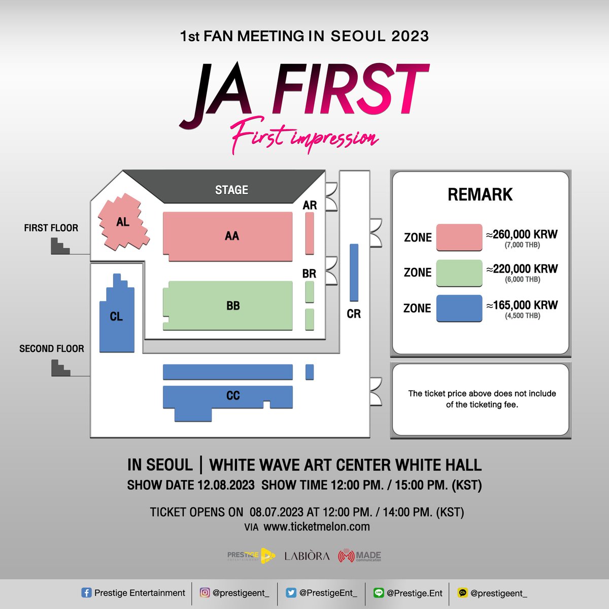 jafirstfamilyph's tweet photo. #JaFirst: First Impression Fan Meeting in Seoul Korea! 🇰🇷💚🧡✨️
ITS A DATE! MARK YOUR CALENDARS #Domjw 🤍
🗓 Aug.12.2023
📍White Wave Art Center White Hall
Tickets on sale via https://t.co/8Sws4gJujS on July.08.2023!
#JaPhachara #First_Chalongrat #TeddyJa #รักแรกของเฟริสท์ https://t.co/fmhpmZoK1r
