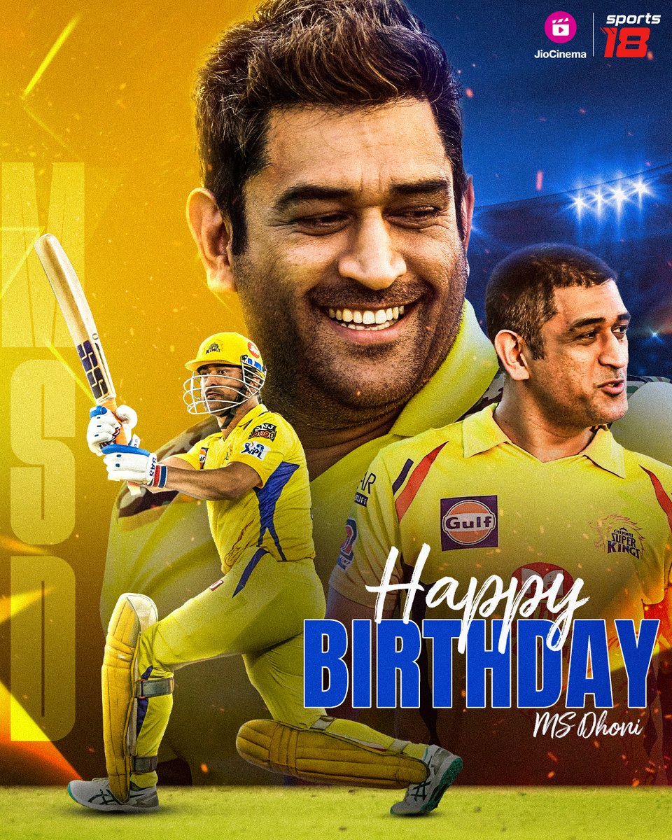 A superstar since 7 July 1981 🤩 - we love you Thala ❤️

#HappyBirthdayMSDhoni #Thala #Dhoni