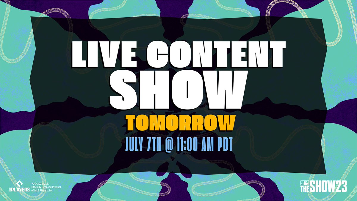 MLBTheShow's tweet image. Tomorrow, we have our Live Content Show with LOTS of new #MLBTheShow 23 content to show you from Season 3! 

Set your ⏰ to 11 AM PT / 2PM ET

YouTube: mlbthe.show/youtubelive    
Twitch: mlbthe.show/twitch