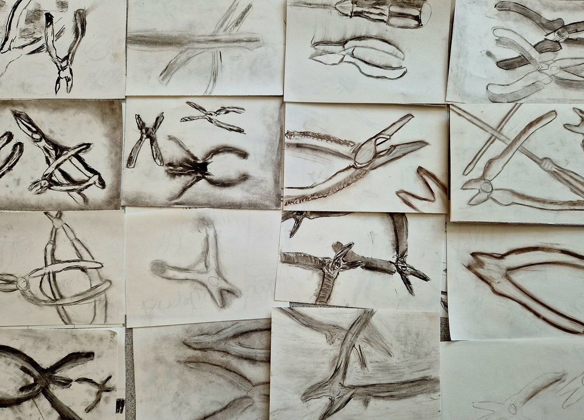 Year 9 objects sketches.