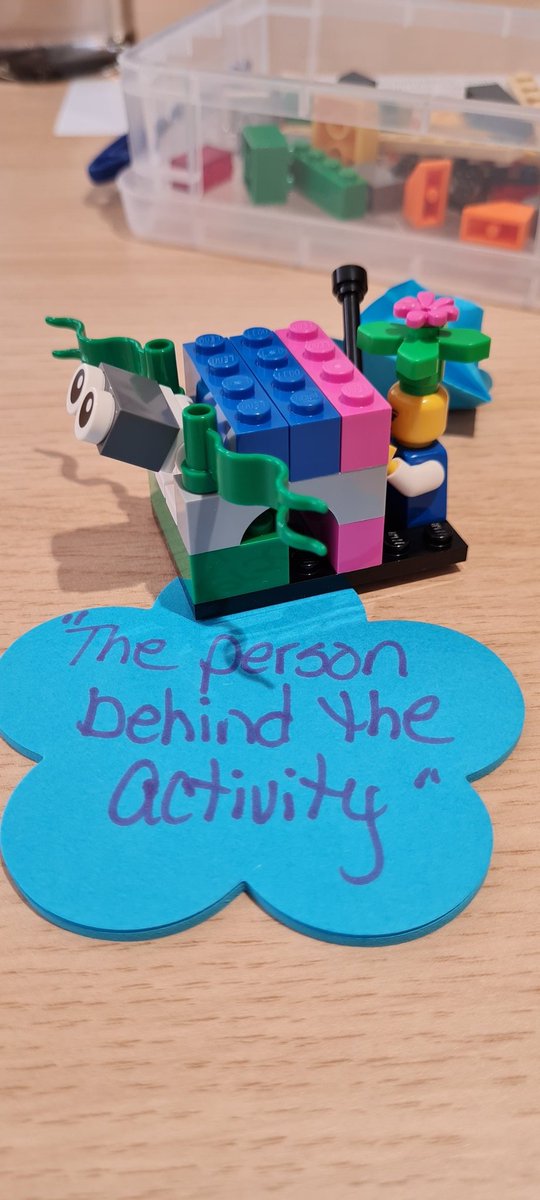 Lego serious play with <a href="/LauAnshul/">Anshul Lau</a> and <a href="/swativirmani8/">Swati Virmani</a>. We have some great builds. #playlearn23