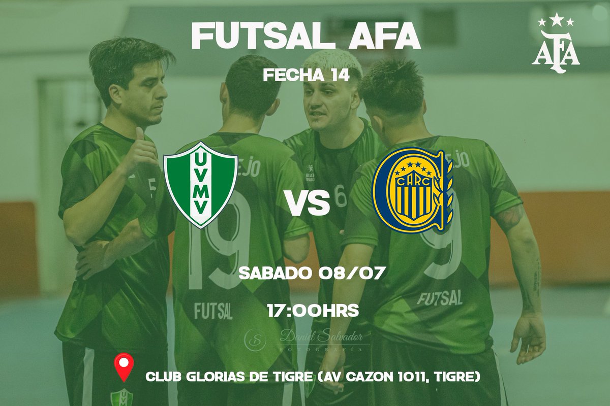#FutsalAFA ¡Vamos por más! 

El Verde recibirá a @carcfutsal el próximo sábado a las 17hrs en Glorias de Tigre. Los esperamos para alentar a nuestro primer equipo!

#VamosQueVamos #UVMV2023