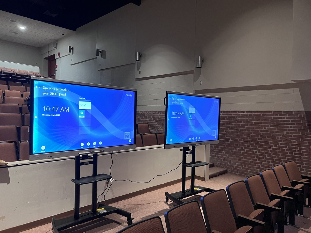 17 new Smartboards being setup this week for next school year. Can’t wait to get them in the classrooms!