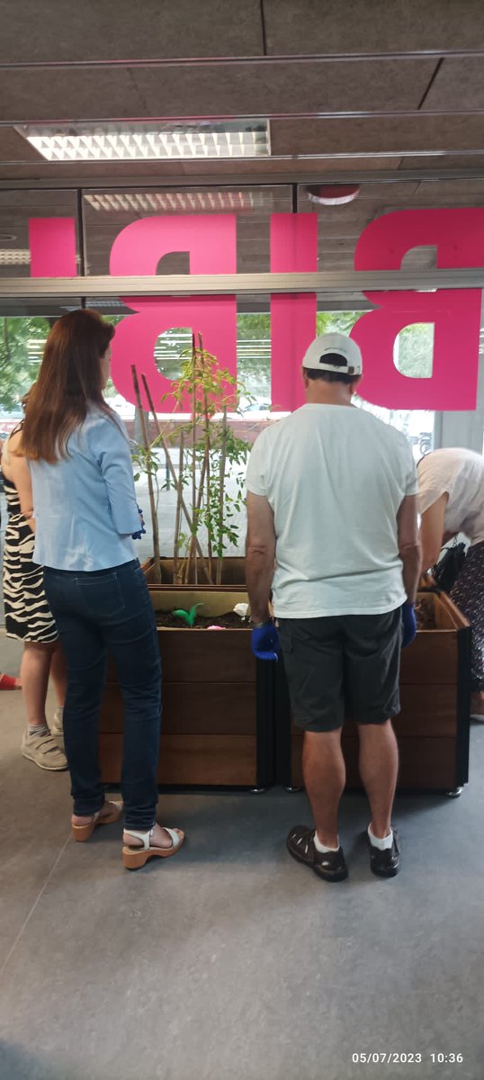 bibminasab's tweet image. Ahir, els pacients de #parcsalutmar #parcfòrum van fer dues activitats conjuntes: “Hort i Cultura” i la de “Lectures que ajuden”. A la 1a., van transplantar noves llavors per l’hort🌱🌿. I a la 2a., van fer una activitat molt xula, anomenada: “un llibre 📗et tria a tu” Mireu! 👀