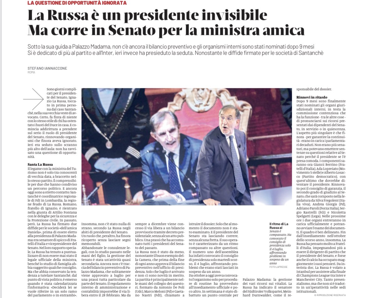 dukana2's tweet photo. Perché se salta #Santanchè salta anche lui e tutti gli altri….#Birilli https://t.co/wELIAIYRAT