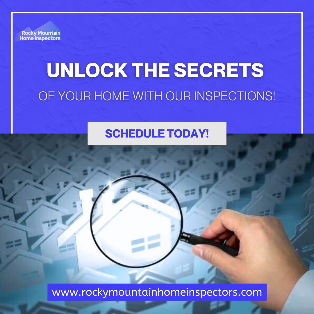 Unlock the secrets of your home with Rocky Mountain Home Inspectors! Our comprehensive inspections delve deep into every nook and cranny, revealing the true condition of your property. Trust us to provide you with the knowledge you deserve. 🏠🔍#HomeInspections #PropertyKnowledge