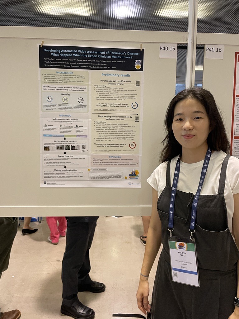 Dr. Kye Won Park from <a href="/UBC/">University of British Columbia</a> is working on a remote and automated video assessment tool to monitor #Parkinsons symptoms.   

Monitoring can be done in the lab, clinic, and at home. Her team will be recruiting for the next phase of this study through <a href="/copn_rpco/">The Canadian Open Parkinson Network</a> shortly! #WPC2023