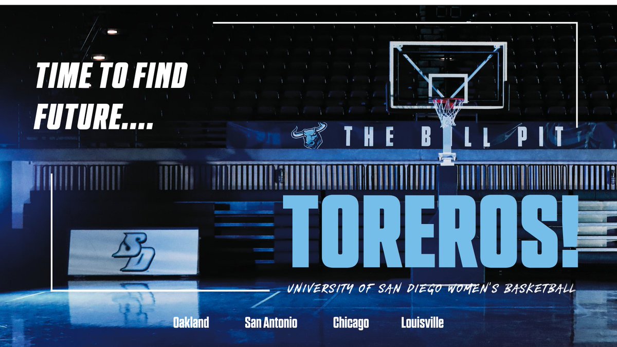 Can't wait to get out on the road &amp; watch future Toreros!  Safe travels everyone!  🏀💙#Champions #WinningontheCourt