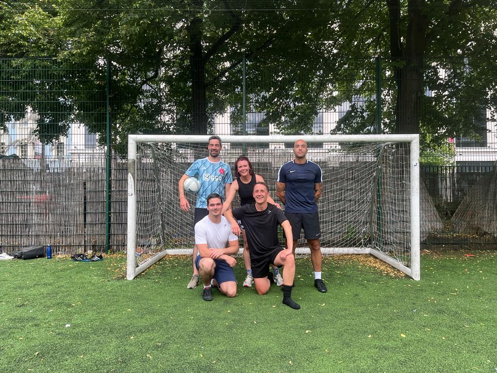 MiMediaUK's tweet photo. The return of Mi5!! A few of us took to the AstroTurf for a friendly game of 5 a-side football. A Thursday lunch well-spent with great talent from both the experienced players and the ultimate beginners! #inclusive #sport #teambonding #culture https://t.co/ou4q38aD9G