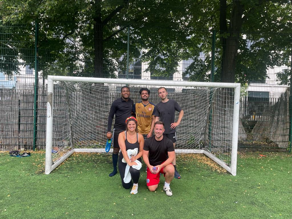 MiMediaUK's tweet photo. The return of Mi5!! A few of us took to the AstroTurf for a friendly game of 5 a-side football. A Thursday lunch well-spent with great talent from both the experienced players and the ultimate beginners! #inclusive #sport #teambonding #culture https://t.co/ou4q38aD9G