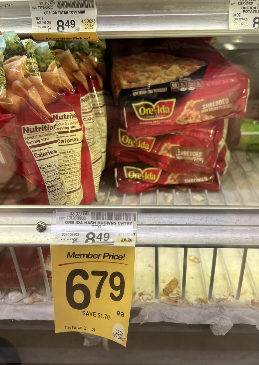 BeckiRobins's tweet photo. Inflation has taught me that it’s really not that hard to shred your own damned potatoes https://t.co/eTl98mKq6Y