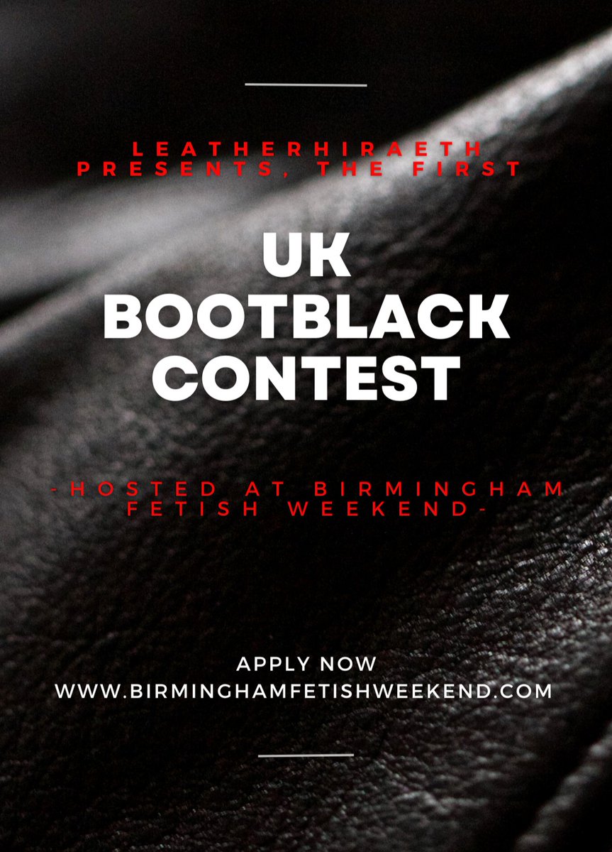 BBBAltFetBazaar's tweet photo. BFW is proud to be the host venue and supporting platform for @SyrBoots family and friends, to host the first ever UK Bootblack Title Contest!
Looking to compete? 
https://t.co/XI6t9XTQIZ
#leather #bootblack #leatherboots #bootshine #BFW https://t.co/7qEWwt5dRC
