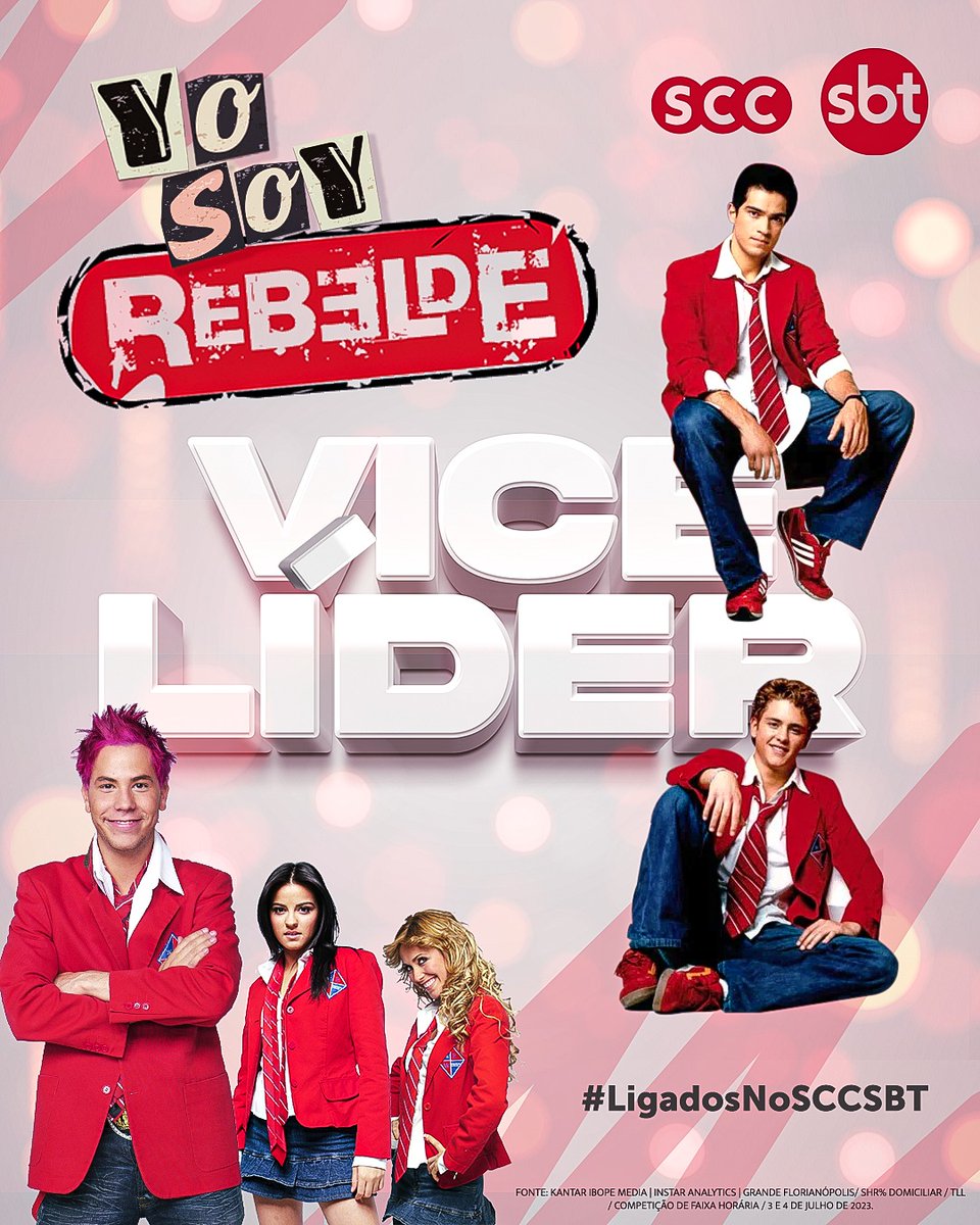 sccsbtoficial's tweet image. 📺 Cadê os fãs de Rebelde? 📺O nosso muito obrigada pela audiência 💖

Continuem acompanhando essa novela cheia de música, paixão, rivalidade e segredo. Quem aí já está ansioso pelo próximo episódio? 🥰

#rebelde #audiencia #sccsbt #vicelider #sbt