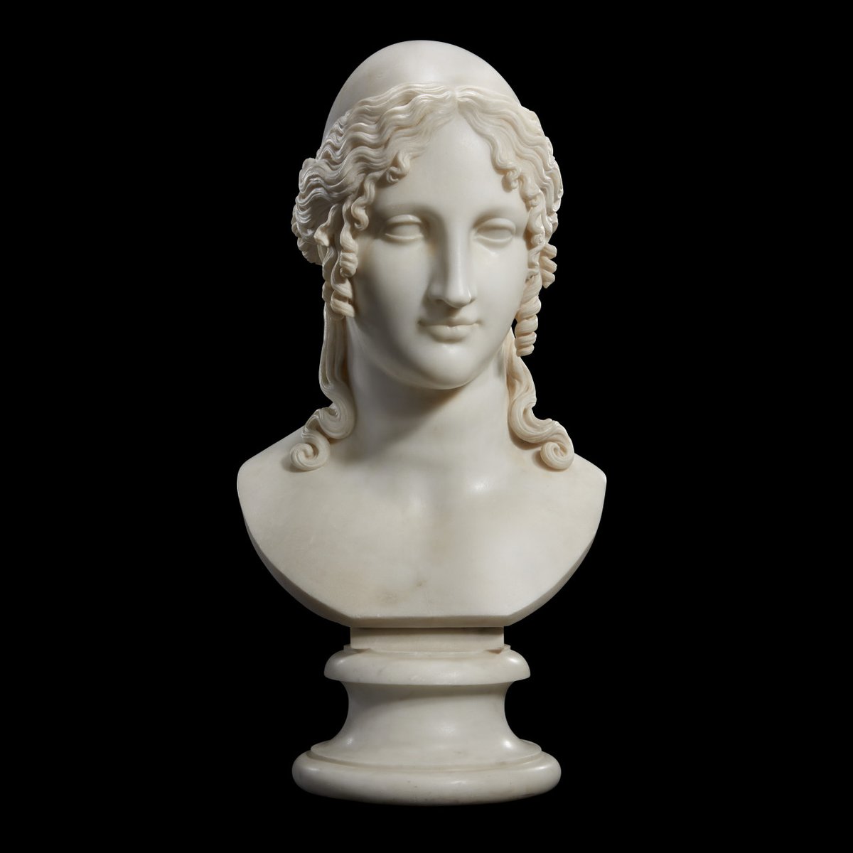 #AuctionUpdate #AntonioCanova's masterwork 'Bust of Helen' sold for £3,549,000. This spectacular marble bust depicts Helen of Troy, daughter of the god Zeus and known as the legendary beauty that famously 'launched a thousand ships': bit.ly/43ciq4f