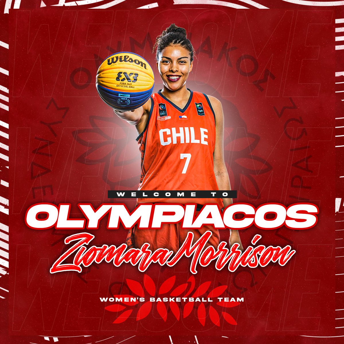 🔴⚪ @ziomaramorrison welcome to Olympiacos family! 

🗣️📄➡️ bit.ly/43aO2XT  

#osfp #Olympiacos #OlympiacosSFP #Basketball #WomenBasketball #Welcome