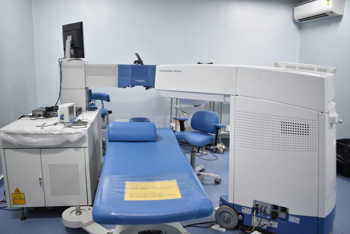 sadgurutrust's tweet photo. Introducing the first-of-its-kind Femtosecond Laser machine, 'SCHWIND ATOS,' now available exclusively at Sadguru Netra Chikitsalaya, Chitrakoot!
· Unmatched Precision.
· Enhanced Safety.
· Personalized Treatments.
· Swift and Efficient.
· Versatility at Its Best.
#SCHWINDATOS https://t.co/YpXVIPtoQv