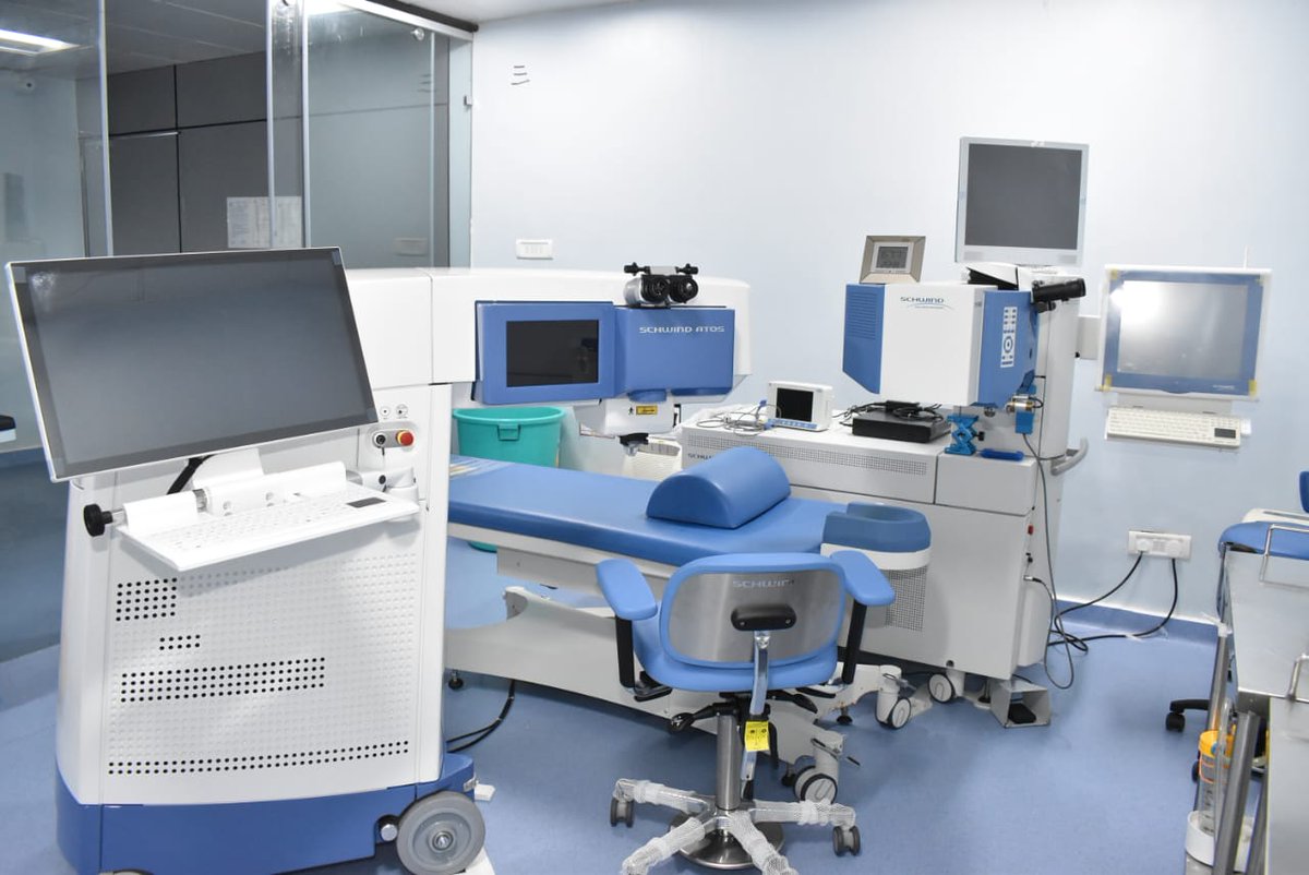 sadgurutrust's tweet photo. Introducing the first-of-its-kind Femtosecond Laser machine, 'SCHWIND ATOS,' now available exclusively at Sadguru Netra Chikitsalaya, Chitrakoot!
· Unmatched Precision.
· Enhanced Safety.
· Personalized Treatments.
· Swift and Efficient.
· Versatility at Its Best.
#SCHWINDATOS https://t.co/YpXVIPtoQv