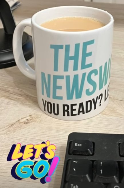 Thanks <a href="/newsworthypod/">The NewsWorthy</a> for my new mug! Support the podcast with some new merch: thenewsworthy.com/merch