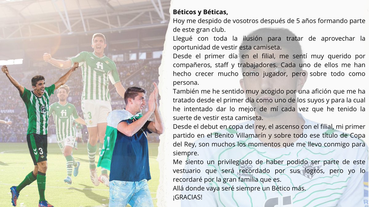 ¡Gracias 💚! @RealBetis