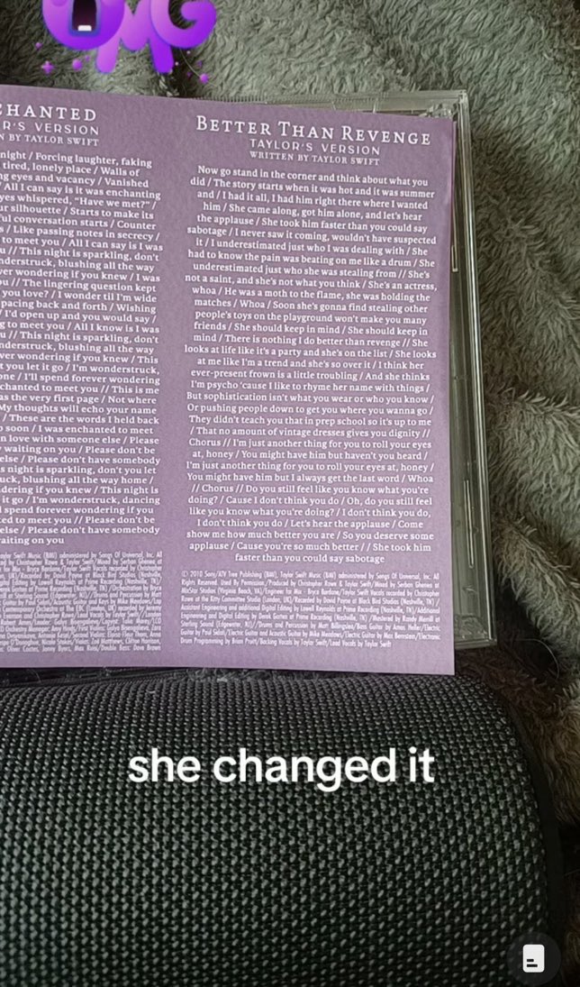 beepopofc's tweet photo. Feminista, Taylor Swift mudou a letra da polêmica música ‘Better Than Revenge’. #SpeakNowTaylorsVersion https://t.co/EeUKxmOs1X