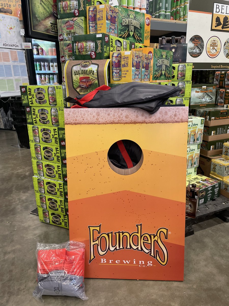 Don’t forget - the drawing for this super cool <a href="/foundersbrewing/">Founders Brewing Co.</a> cornhole set ends tomorrow, Friday, July 7th! To enter to win, just make sure you’re following us and tag one friend - that’s it! Unlimited entries welcome, so keep tagging to increase your chance to win! Good luck🍻