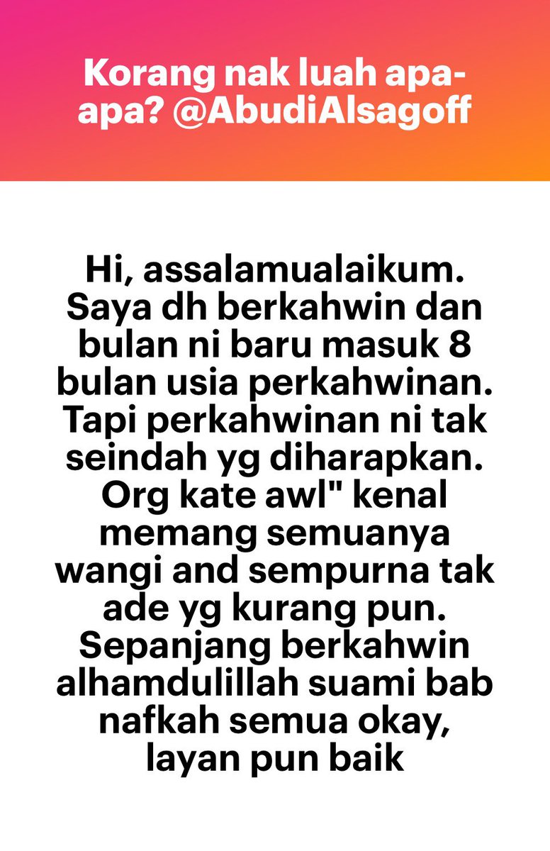 AbudiAlsagoff's tweet photo. Confession dia panjang gila. Sedih gak aku baca semua. 

Kalau korang rasa nak baca sampai habis bagitau nanti aku share sampai habis. https://t.co/ZYaHSVvulU