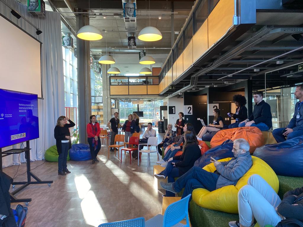 A equipe do INOVA ID RS realizou um workshop para modelagem da governança da federação que está sendo proposta com o projeto. O evento foi realizado no dia 04/07, no espaço CriaLab no <a href="/Tecnopuc/">Tecnopuc</a> (RS). Saiba mais: bit.ly/44ckOJH