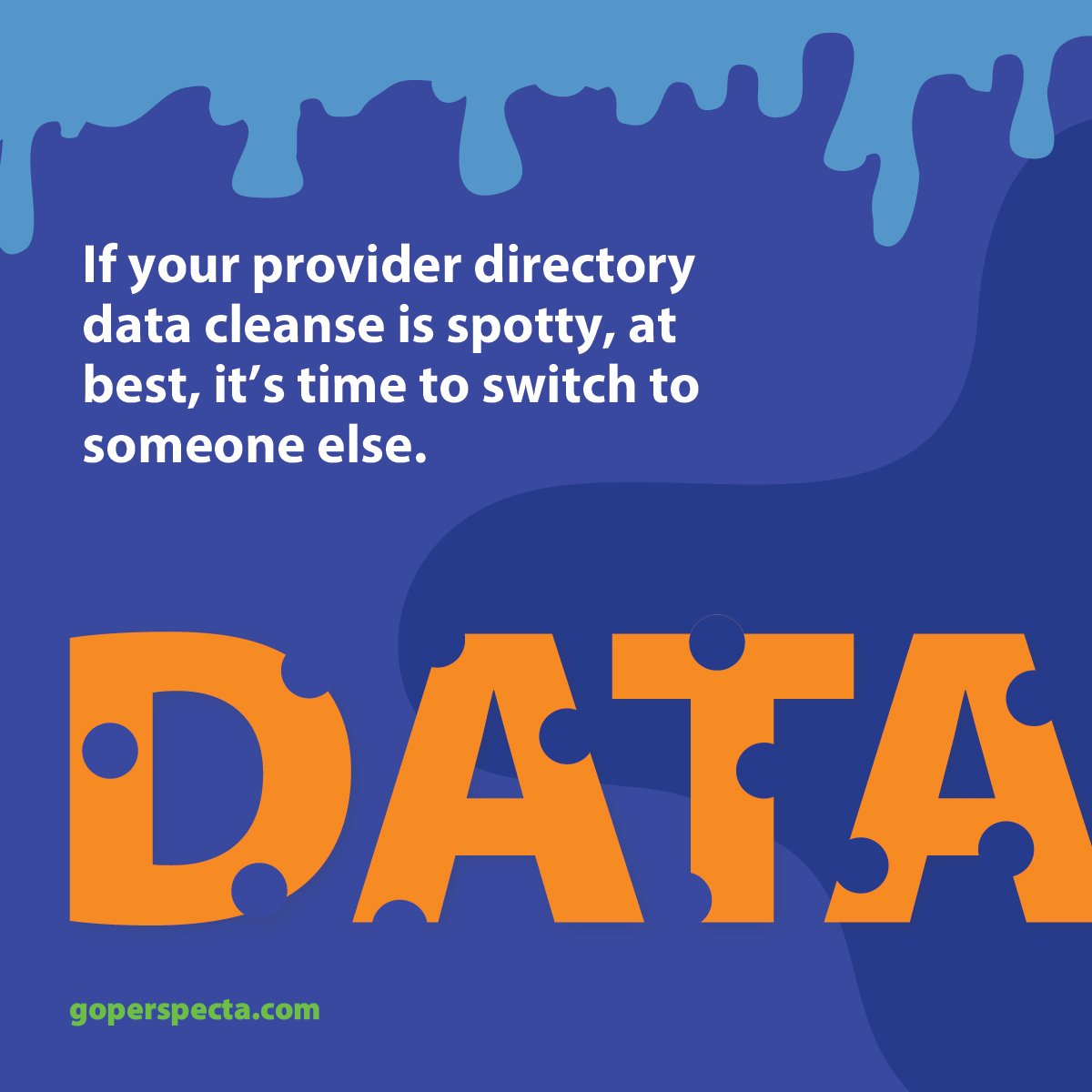 GoPerspecta's tweet image. We apply AI and experience to our provider data and provider directory cleansing process.
hubs.ly/Q01Bd3-G0

#datacleanse #providerdata #providerdirectory #providerdatacleanse
