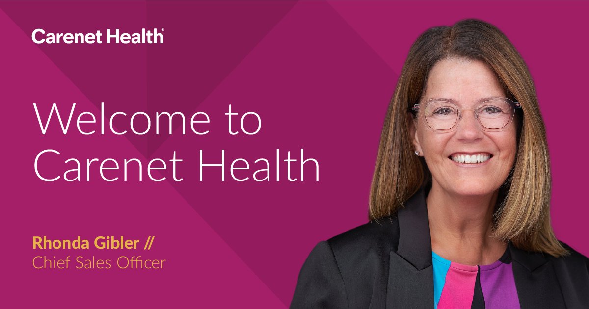 We are excited to announce Rhonda Gibler as our new Chief Sales Officer. Welcome to Carenet Health! hubs.ly/Q01WTvWZ0