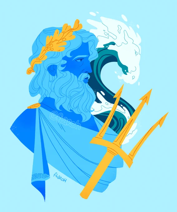 Io #Neptunalia! Around July 23rd, the Romans celebrated the ocean god Neptune with games and feasting  #ClassicsTwitter