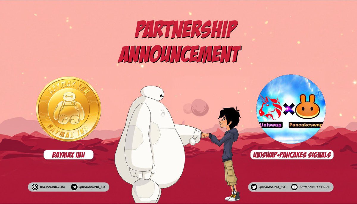 BaymaxInu x UniswapPancakeSignals

t.me/Uniswap_Pancak…

Thanks support and raid for $BAYMAX

#BAYMAX #BAYMAXINU #NEWMEMESEASON

Website: baymaxinu.com
Telegram: t.me/baymaxinu_bsc