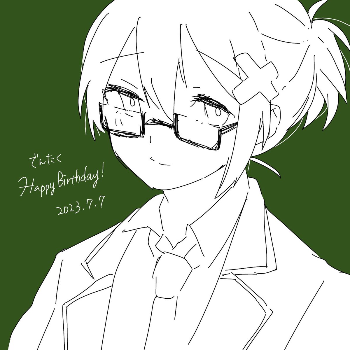 22_nyako's tweet photo. @calculator1277 
お誕生日おめでとう！！！！！！ https://t.co/jqhMeUNrCW