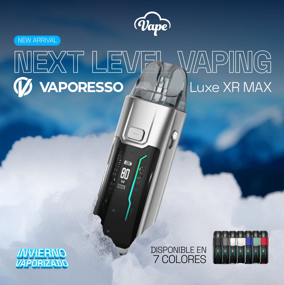 VapeChile's tweet photo. 🔥 ¡Llegó la revolución a tus manos! Conoce el nuevo Luxe XR MAX 🚀 https://t.co/MOQoxCIgWW