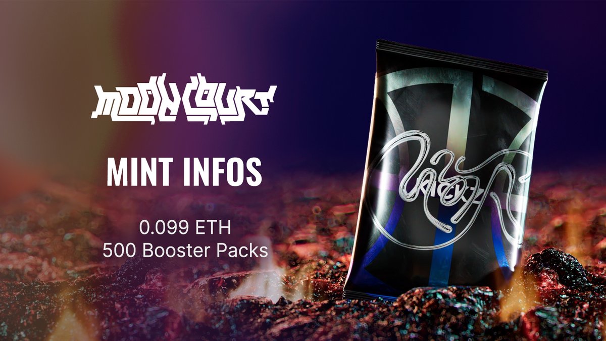mooncourtxyz's tweet photo. Here first Hand all Mint Infos!👀
0.099 ETH
500 Booster Packs https://t.co/VXe78sHudN
