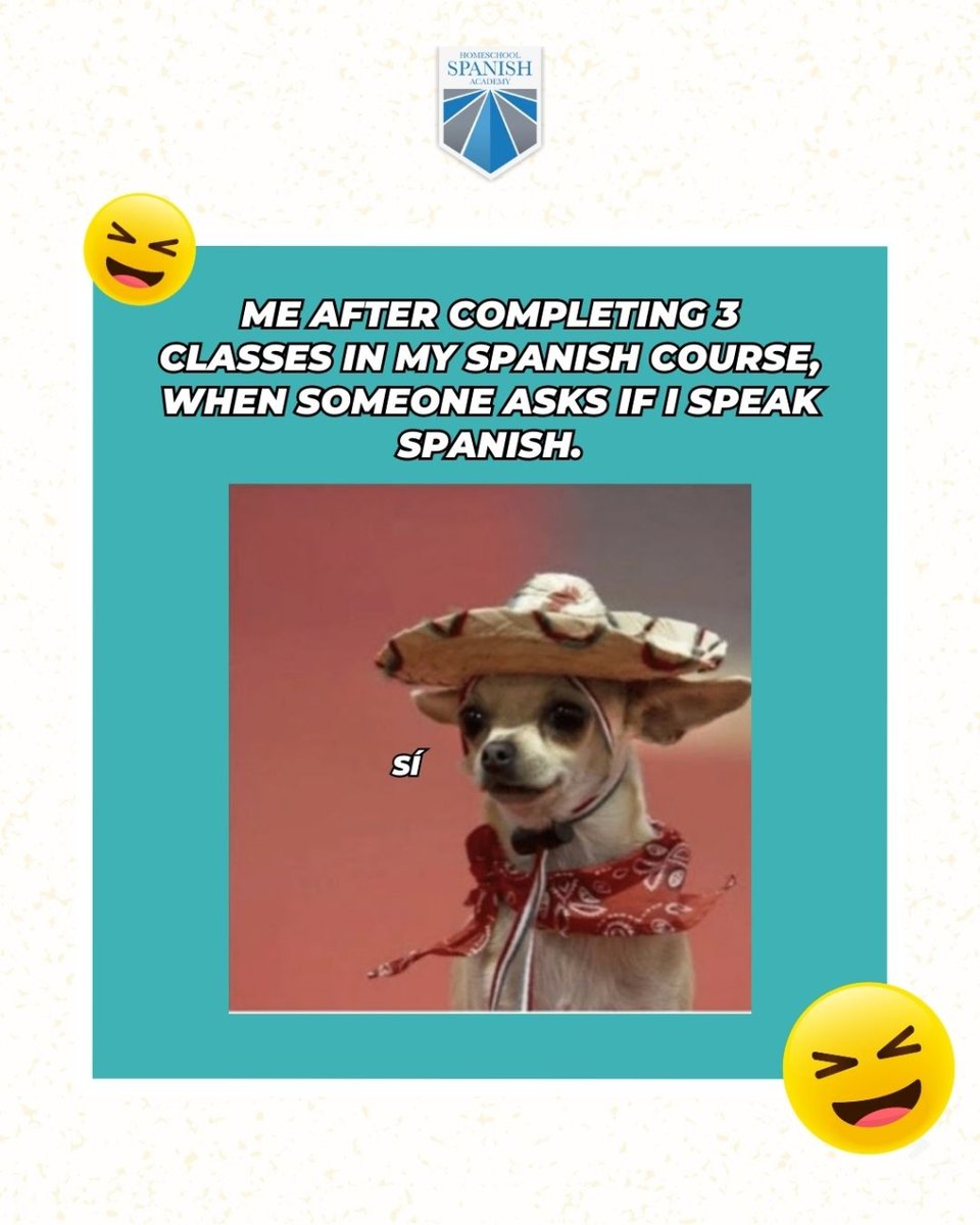 hsaonline's tweet image. I mean, that´s obvious isn´t it?
Hahahahaha😆 #funnymemes  #spanishlearning  #homeschooling  #homeschool