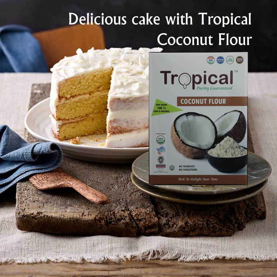 sunbionaturals's tweet image. #tropicalcoconut - delicious cake with tropical coconut flour #coconut #coconutpowder #coconutflour