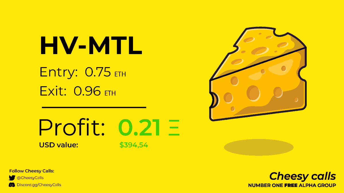 Cheesycalls's tweet photo. Imagine fading Cheesy calls!

✅ FREE ALPHA
✅ Weekly giveaways
✅ Early access to presales/shitcoins
✅ Helpful community  

https://t.co/OxnUXNYxCG https://t.co/OfCfTJTVhi