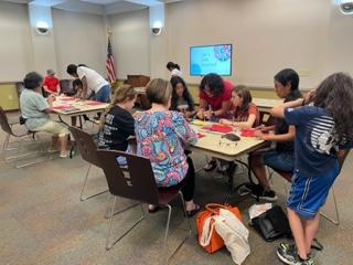 cobblibrary's tweet photo. #MountainViewLibrary folks had a blast learning how to bead their own bracelets with Eva G., a local jewelry maker w over 20 years of experience. Everyone got to go home with at least 2 bracelets. They were excited to show off what they had made to their friends and family! https://t.co/F1MiOsGbtF