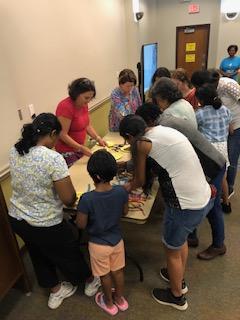 cobblibrary's tweet photo. #MountainViewLibrary folks had a blast learning how to bead their own bracelets with Eva G., a local jewelry maker w over 20 years of experience. Everyone got to go home with at least 2 bracelets. They were excited to show off what they had made to their friends and family! https://t.co/F1MiOsGbtF