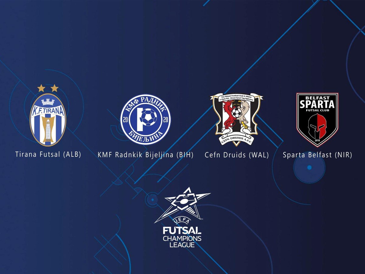 MattMcErlain's tweet photo. We have been drawn into Group H for our @UEFAFutsal Champions League qualifiers in August where we will travel to Tirana, Albania 🇦🇱 
@SpartaBelfastFC https://t.co/Dg3dIczPiC