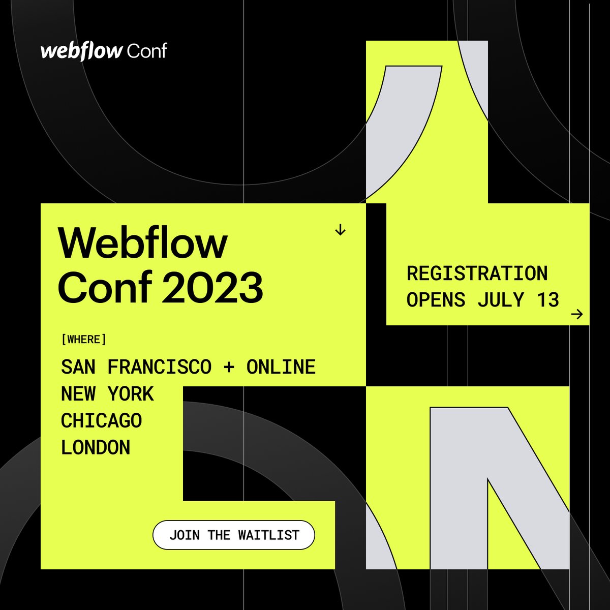 Webflow Conf tweet media