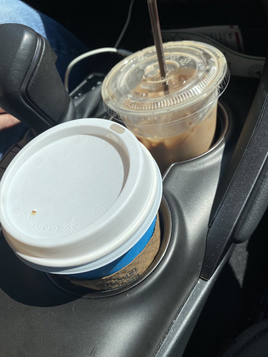 Fueled up with ⁦<a href="/dancinggoats/">Dancing Goats Coffee Bars</a>⁩ coffee. I don’t know how they make their mochas but they’re magical, both hot and iced. 💙