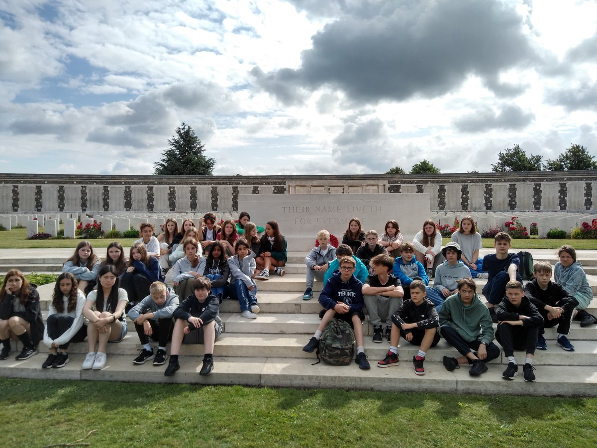 BMS_stOmer24's tweet photo. A very moving but important visit to Tyne Cot cemetery this morning https://t.co/v8Z7TOcLnC