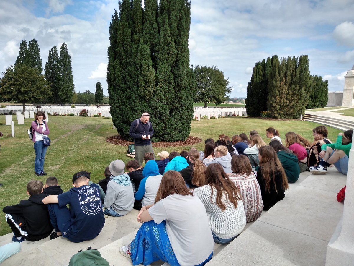 BMS_stOmer24's tweet photo. A very moving but important visit to Tyne Cot cemetery this morning https://t.co/v8Z7TOcLnC