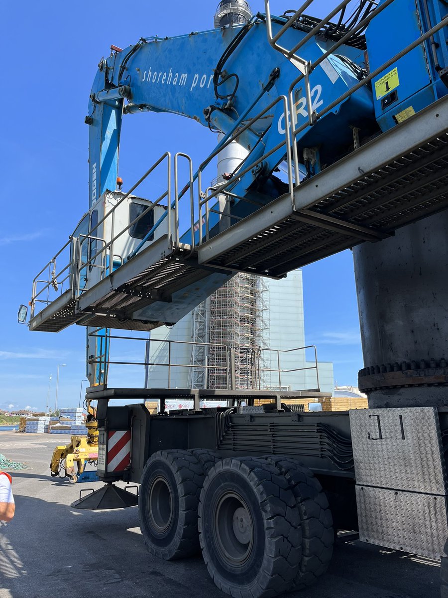sussex_tours's tweet photo. Enjoyable guided walking tour around Shoreham Port this afternoon, as part of their sustainability week. #SWSP23 
Interesting to learn more about the size and scale of their operations ⛴️🏗️ https://t.co/325HEGCzL1